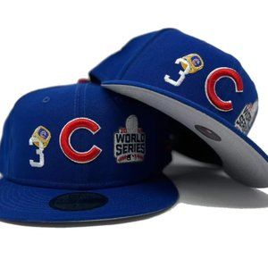 New Era Chicago Cubs Rings & Champions 59FIFTY Fitted Hat Blue